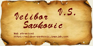 Velibor Savković vizit kartica